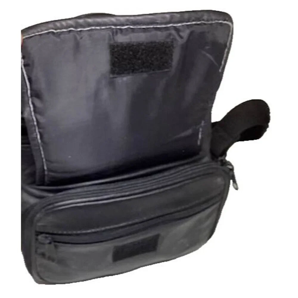 SLR Digital Camera Bag Case Carrying Storage Black Padded Pockets Strap